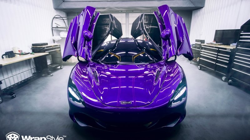 McLaren 720s - Purple  Gloss wrap