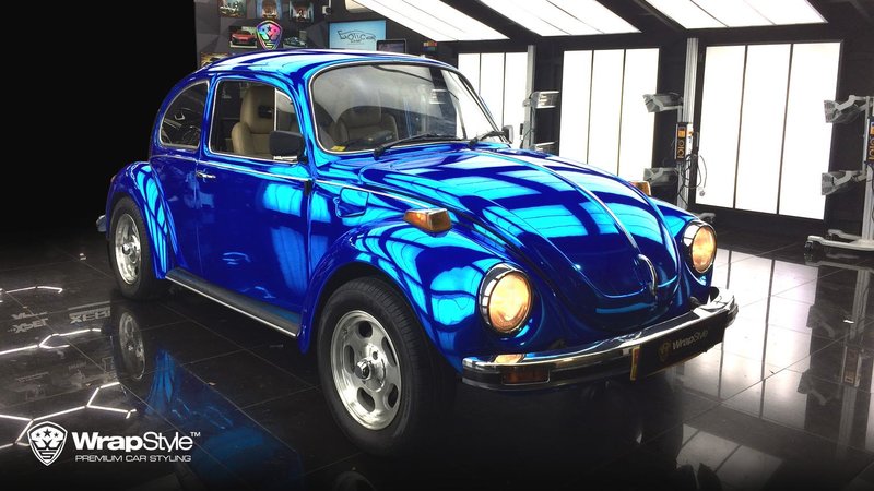 Volkswagen Beetle - Blue Chrome wrap - img 1 small