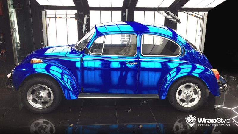 Volkswagen Beetle - Blue Chrome wrap - img 2 small
