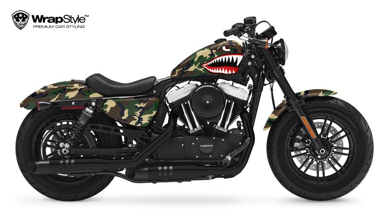 Harley-Davidson Roadster 48 - Shark Battle Camo Design