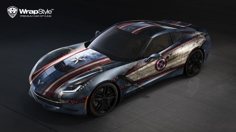 Chevrolet Corvette C7 - Captain America design - img 1 small