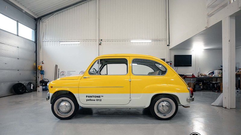 Fiat 600 - Yellow Gloss wrap - cover small