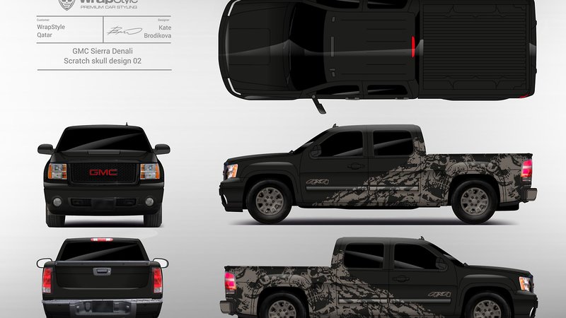 GMC Sierra Denali - Scratch Skull design - img 1 small