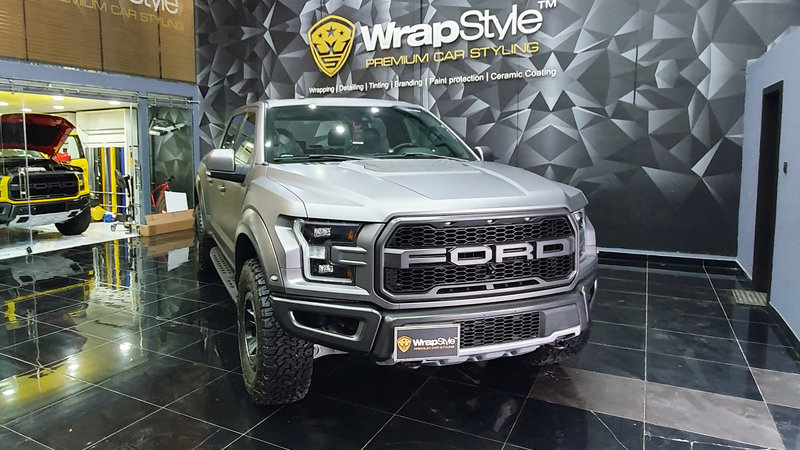 Ford Raptor - Grey Satin wrap