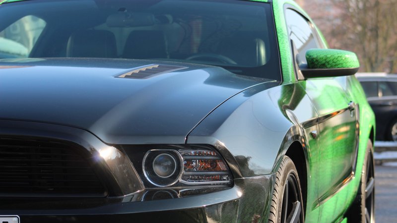 Ford Mustang - Snake Green wrap - img 2 small