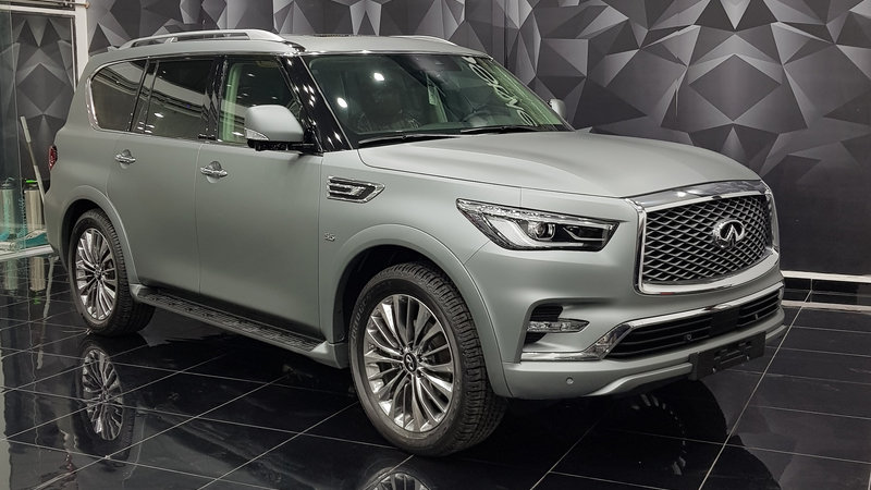 Infiniti GX80 - Grey Matt wrap