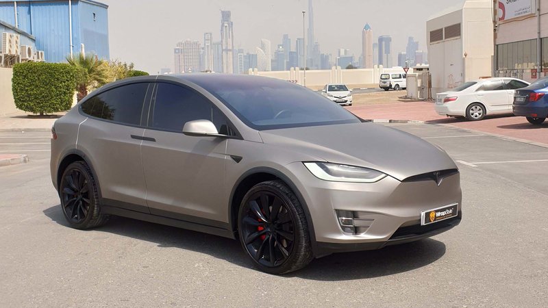 Tesla Model X - Beige Matt wrap - img 1 small