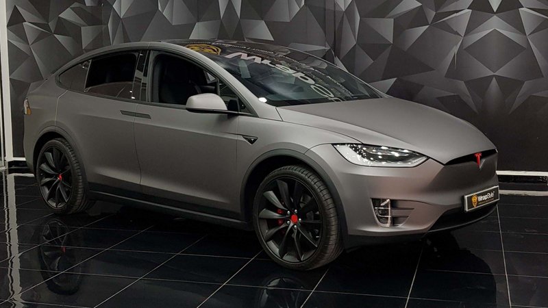 Tesla Model X - Grey Matt wrap