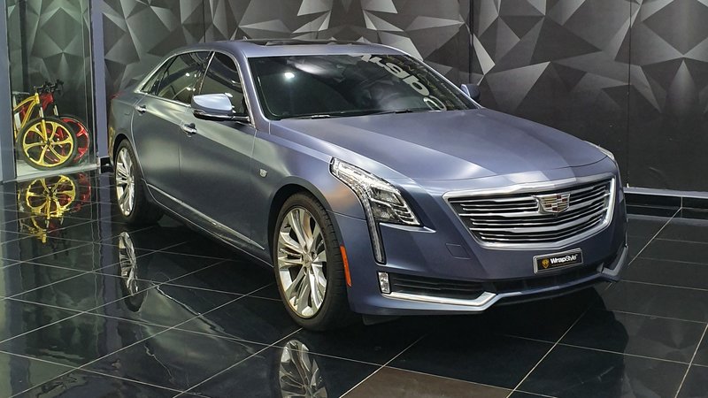 Cadillac CT6 - Blue Satin wrap