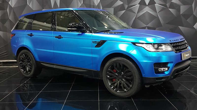 Range Rover Sport - Blue Iridescent wrap - cover small