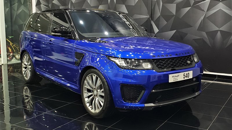 Range Rover SVR - Blue Gloss wrap - cover small