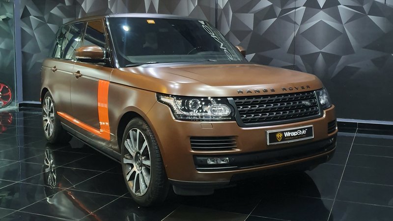 Range Rover Vogue - Brown Matt wrap - cover small