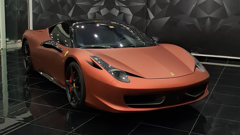 Ferrari 458 Cabrio - Bronze Matt wrap
