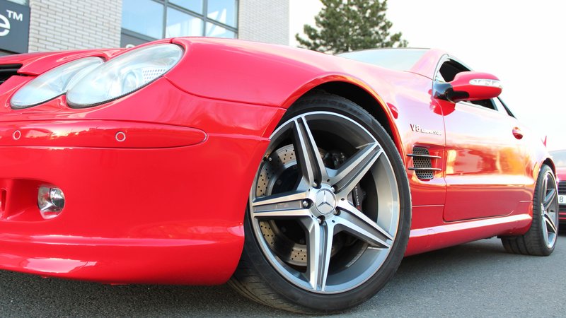 Mercedes SL55K - Red gloss wrap - img 1 small
