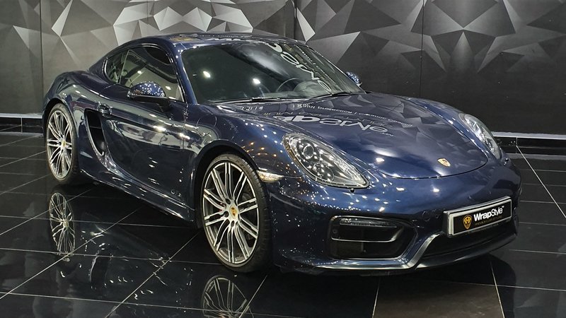Porsche 718 - Blue Gloss wrap