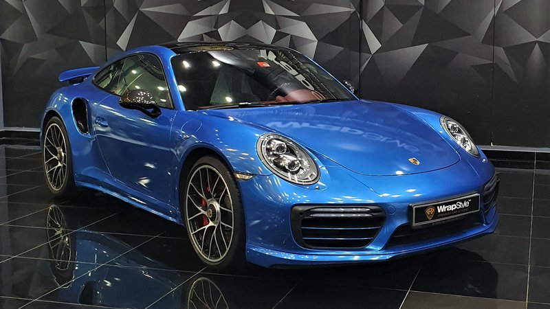 Porsche 911 GT2 RS - Blue Gloss wrap