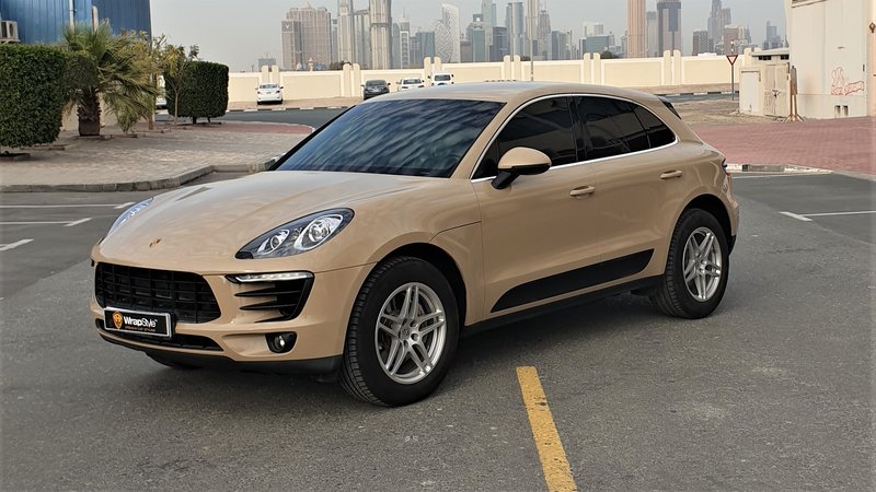 Porsche Macan - Beige Gloss wrap - img 1 small
