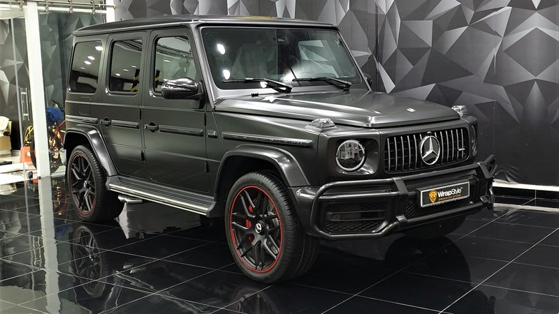 Mercedes G - Black Satin wrap