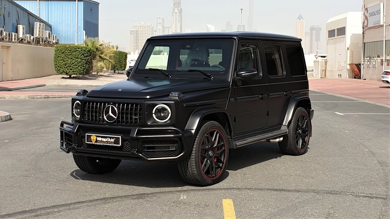 Mercedes G - Black Satin wrap - img 1 small