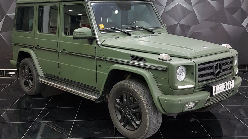 Mercedes G - Green Matt wrap