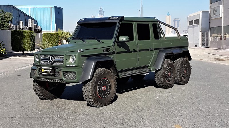 Mercedes G63 6x6 - Green Matt wrap - img 1 small
