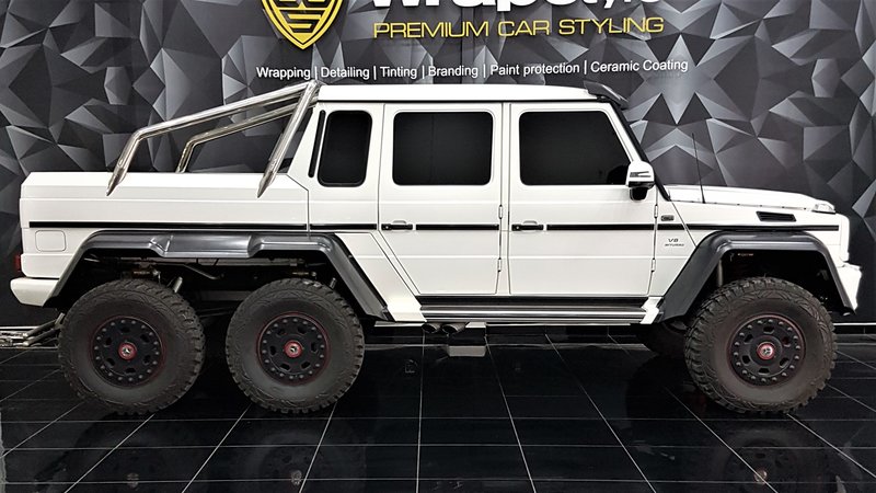 Mercedes G63 6x6 - White Matt wrap - img 1 small