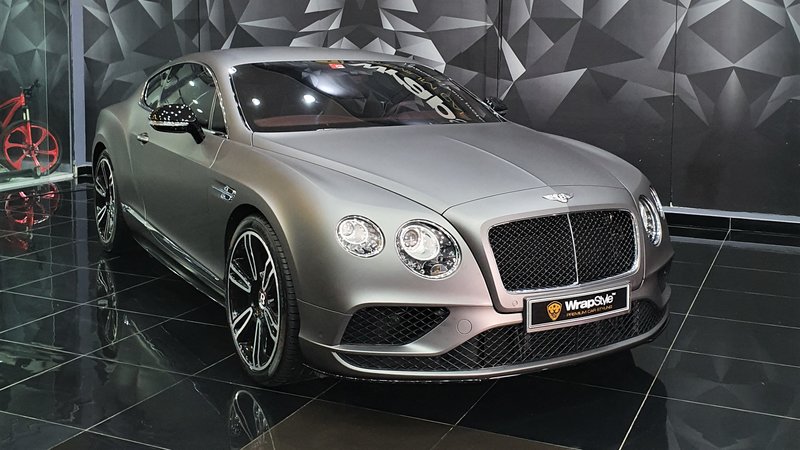 Bentley Continental - Grey Satin wrap