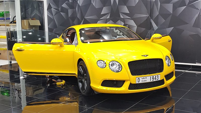 Bentley Continental - Yellow Gloss wrap - cover small