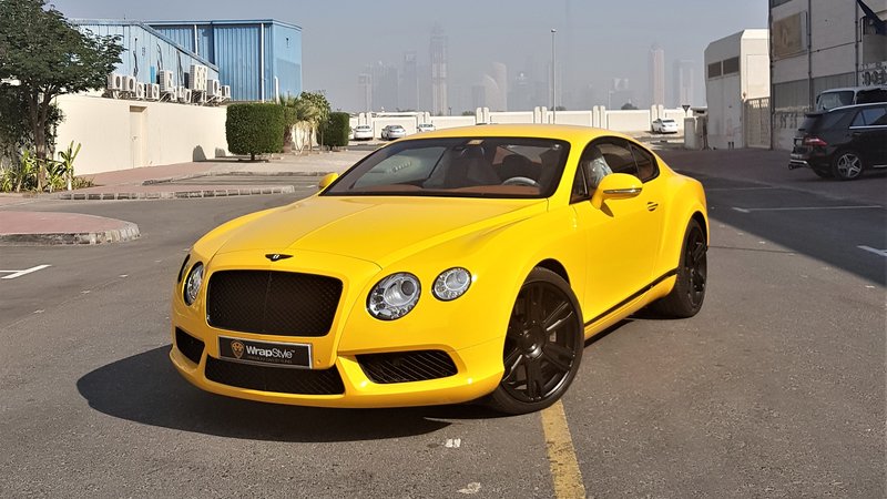 Bentley Continental - Yellow Gloss wrap - img 1 small