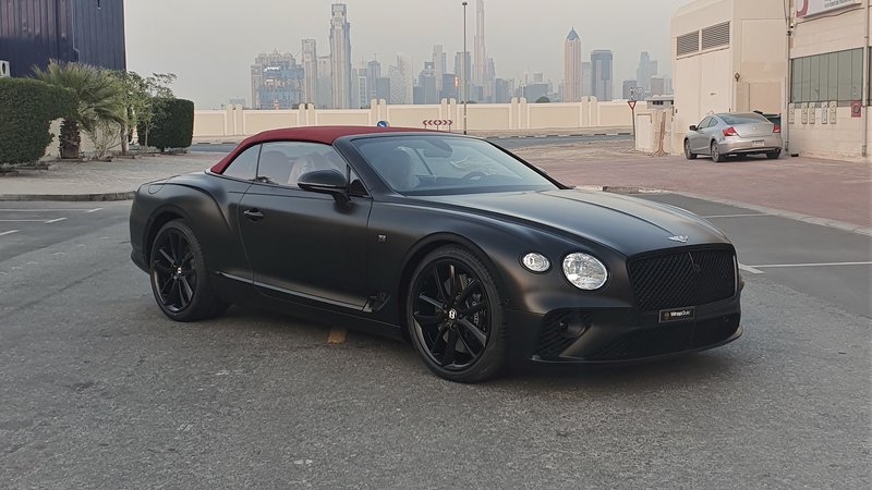 Bentley Continental Cabrio - Black Satin wrap - img 1 small