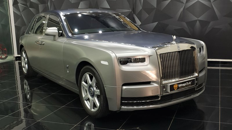 Rolls-Royce Phantom - Grey Satin wrap - cover small