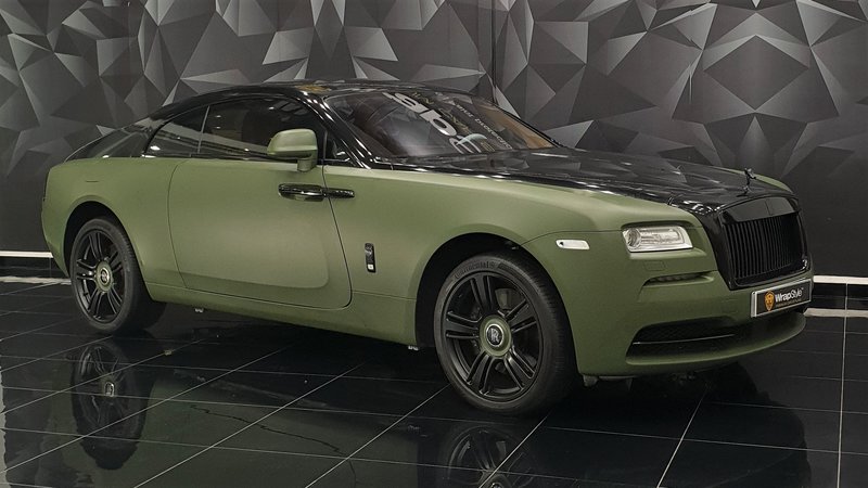 Rolls-Royce Wraith - Green Matt wrap - cover small