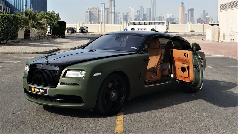 Rolls-Royce Wraith - Green Matt wrap - img 1 small