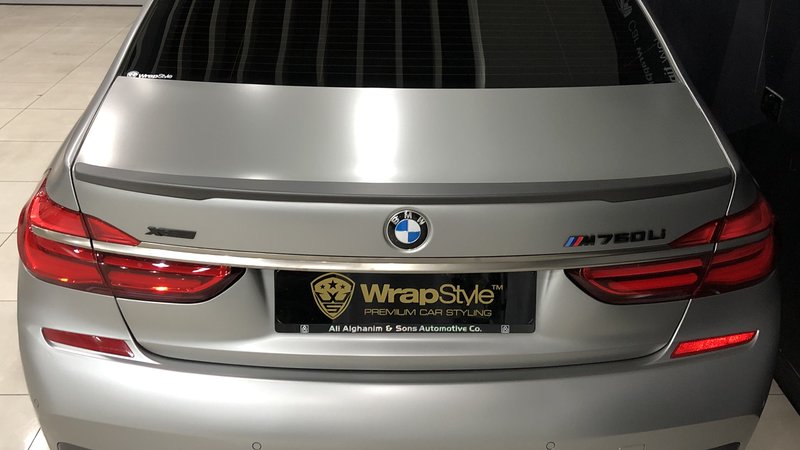 BMW 760Li - Silver Satin wrap - img 1 small