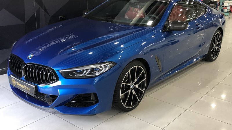 BMW 850i - Blue Gloss wrap - img 3 small