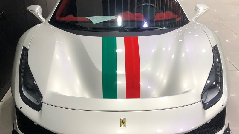 Precision Wrap - Ferrari 488 Pista, Custom Racing Stripe #Ferrari  #Ferrari488 #Ferrari488Pista #Pista #CUstomRacingstripe #RacingStripe