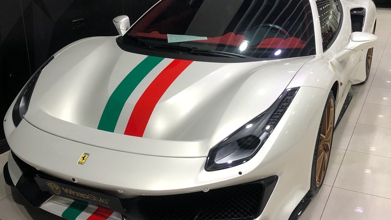 Ferrari 488 Pista - Italian Stripes design - img 3 small