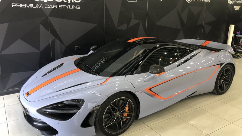 McLaren 720s - Blue Gloss wrap - img 3 small