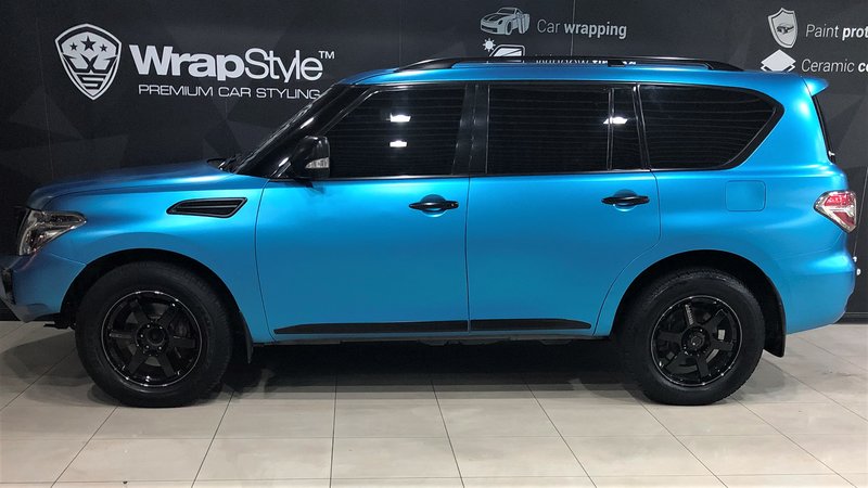 Nissan X-Trail - Blue Satin wrap - cover small