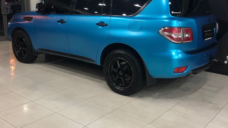 Nissan X-Trail - Blue Satin wrap - img 1 small