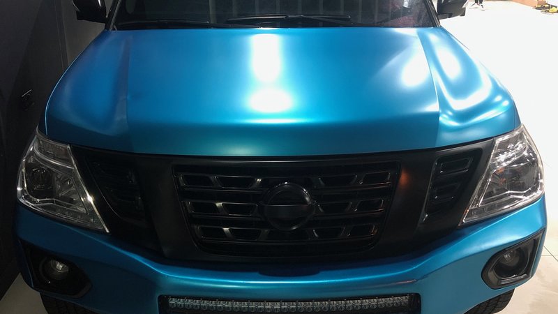 Nissan X-Trail - Blue Satin wrap - img 2 small