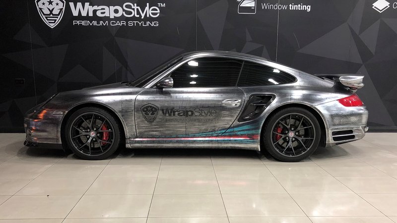 Porsche 997 Turbo - Martini Steel Wrap
