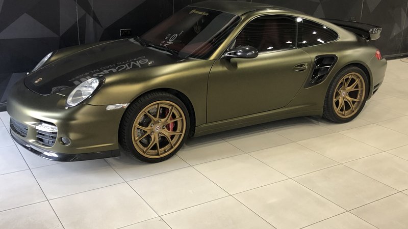Porsche GT2 - Gold Matt wrap - img 3 small