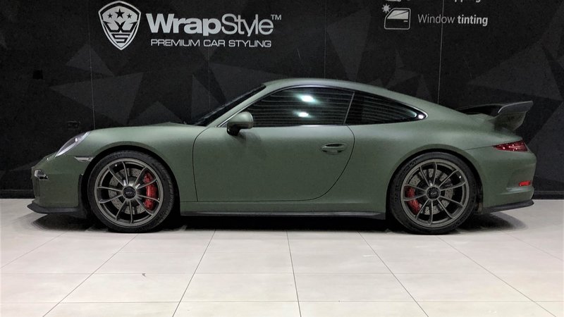 Porsche GT3 - Green Matt wrap - cover small