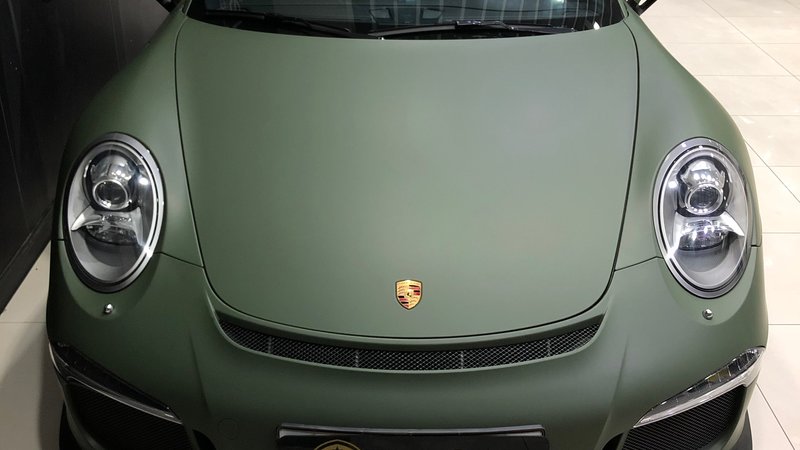 Porsche GT3 - Green Matt wrap - img 1 small