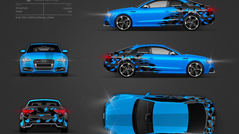 Audi S5 - HalfCamo design - img 1 small