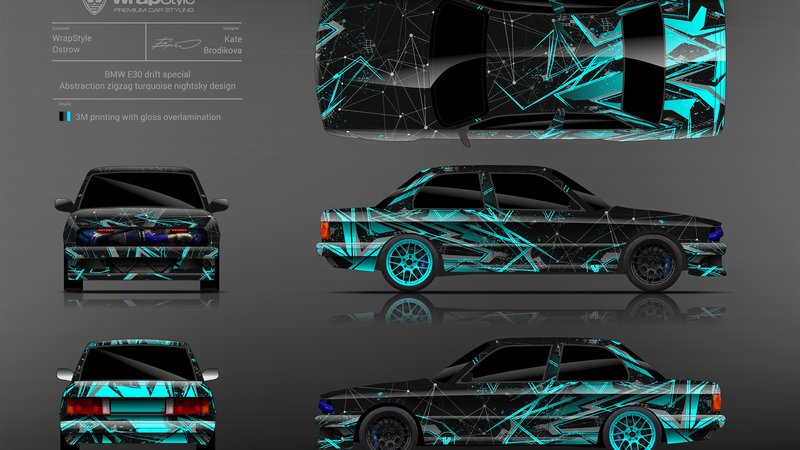 BMW E30 - Abstract Zigzag design