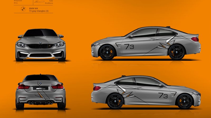 BMW M4 Race - 73 Gray Triangles design - img 1 small