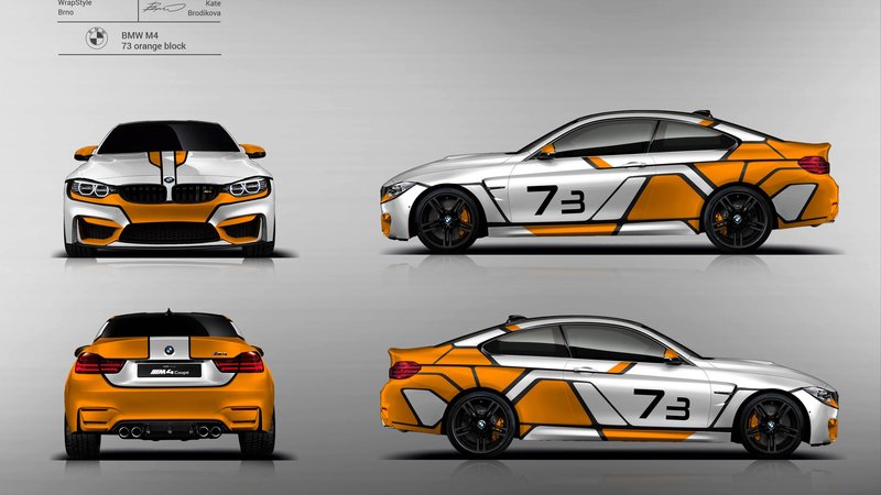 BMW M4 Race - 73 Gray Triangles design - img 3 small