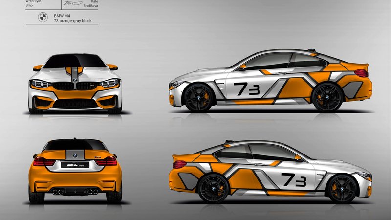 BMW M4 Race - 73 Gray Triangles design - img 4 small